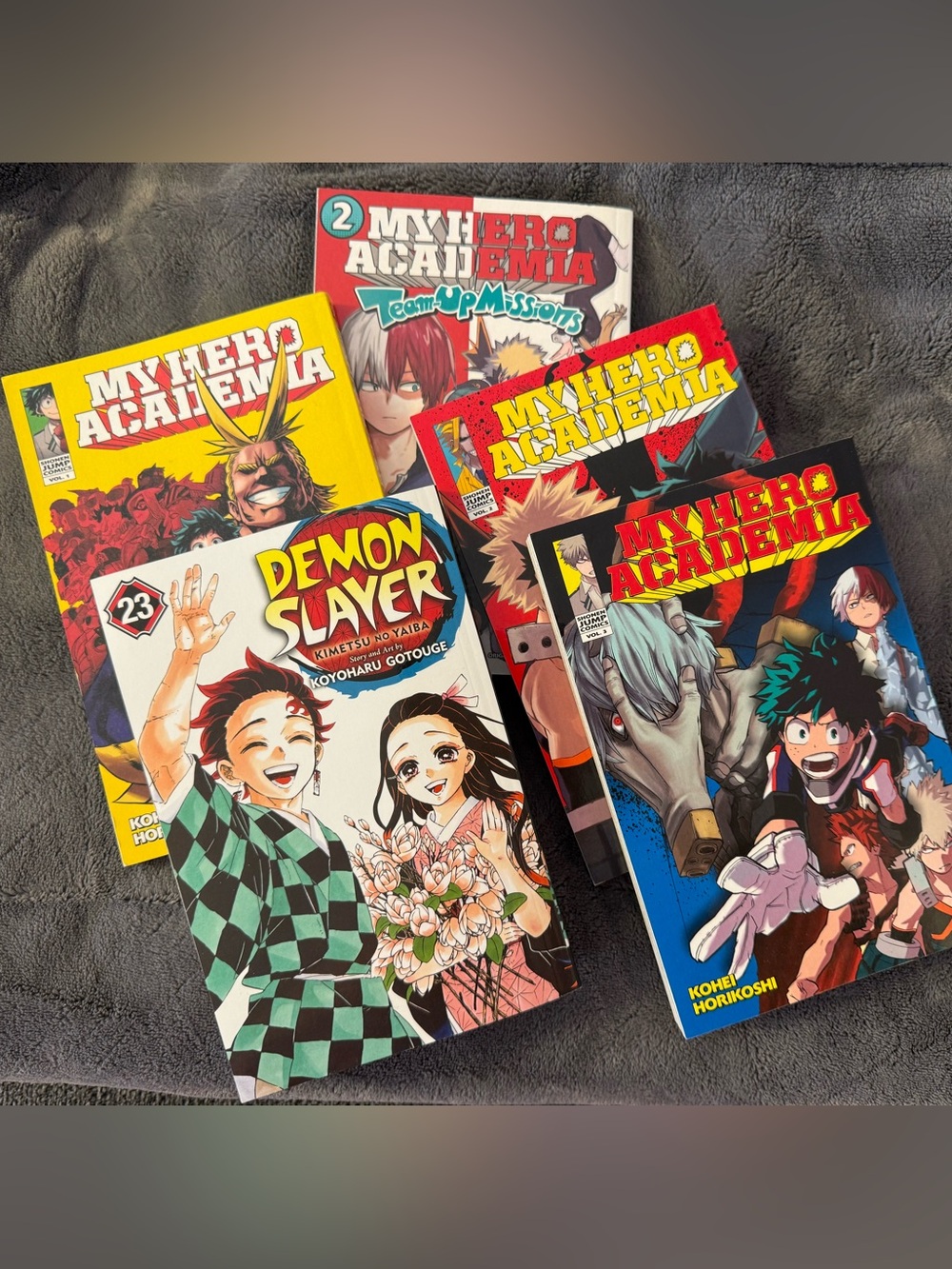 Anime books Demon Slayer and My Hero  Academia set if 5